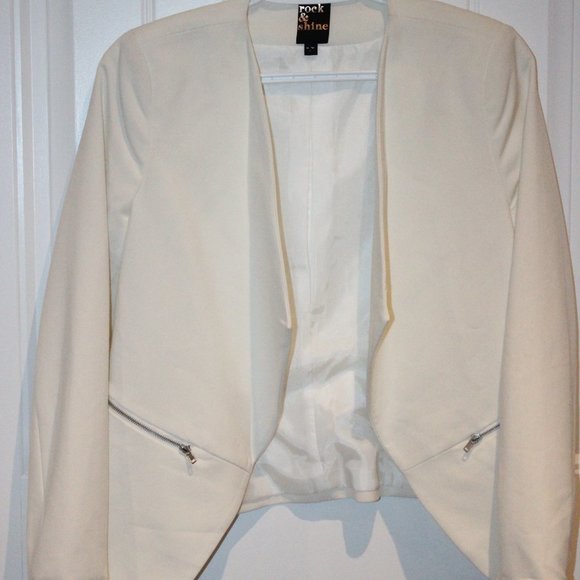 2/$40 🏷 Rock n Shine Women's Blazer Size 4 Petite - Picture 4 of 4